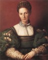 Retrato de una dama vestida de verde Florencia Agnolo Bronzino